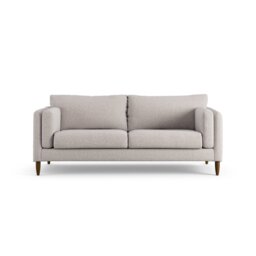 Habitat Newington Fabric 3 Seater Sofa - Natural - Dark Leg - thumbnail 1
