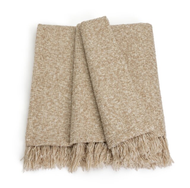 Habitat Boucle Throw - Natural -125x150cm - image 1