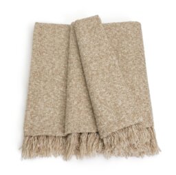 Habitat Boucle Throw - Natural -125x150cm - thumbnail 1