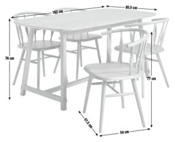 Habitat x Morris & Co. Natural Dining Table &4 Natural Chair - thumbnail 2