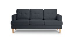 Habitat Joshua Fabric 3 Seater Sofa - Charcoal - thumbnail 1
