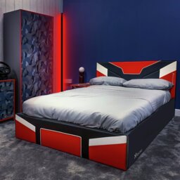X Rocker Cerberus Gaming Bed in a Box Double - Red - thumbnail 2