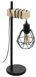 EGLO Townshend 5 Steel Table Lamp - Black - thumbnail 2