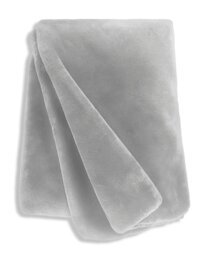 Habitat Faux Fur Throw - Dove Grey - 125x150cm - thumbnail 1