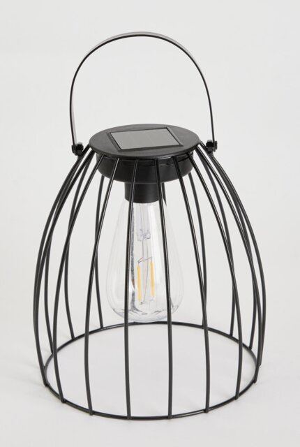 Habitat Warm White Solar Caged Pendant Light - image 1