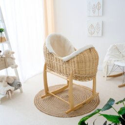 Clair de Lune Organic Noah Pod Moses Basket With Stand - thumbnail 1