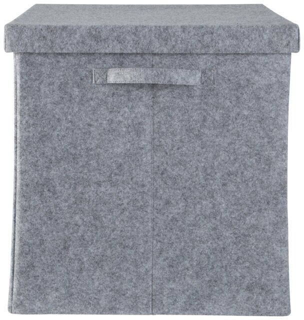 Habitat Square 40cm Felt Storage Box with Lid - image 1