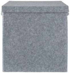 Habitat Square 40cm Felt Storage Box with Lid - thumbnail 2