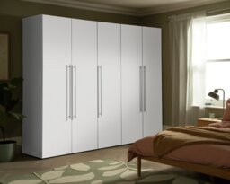 Habitat Atlas 5 Door Wardrobe - White