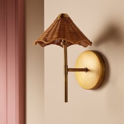 Habitat Norah Rattan Wall Light - Natural - thumbnail 2