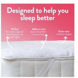 Slumberdown Thermal Nights 2.5cm Mattress Topper -Single - thumbnail 2