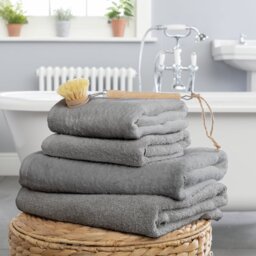 Argos Home 4 Piece Towel Bale - Grey - thumbnail 1