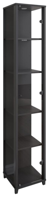 Argos Home Optima Narrow Display Cabinet with Light - Black - image 1