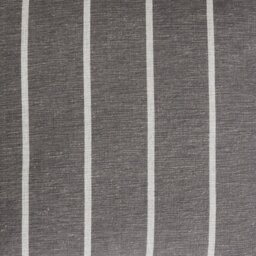 Habitat Yarn Dye Stripe Cushion - Charcoal - 43x43cm - thumbnail 2