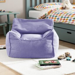 Kaikoo Kids Single Chair Boucle Bean Bag - LiLac - thumbnail 1