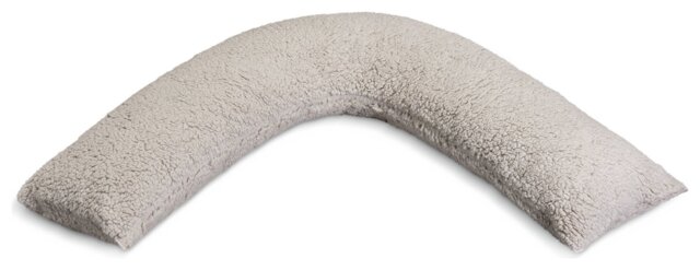 Habitat Fleece V Shaped Pillow - Grey - image 1
