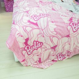 Barbie Kids Printed Flannel Throw - Pink - 150X100cm - thumbnail 2