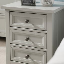 Julian Bowen Maine Wide 3 Drawer Chest - Dove Grey - thumbnail 2