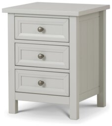 Julian Bowen Maine Wide 3 Drawer Chest - Dove Grey - thumbnail 1