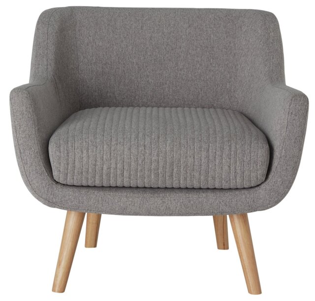 Habitat Nellie Fabric Accent Chair - Grey - image 1