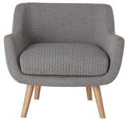 Habitat Nellie Fabric Accent Chair - Grey - thumbnail 1