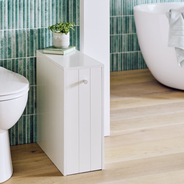Argos Home Toilet Roll Holder & Storage Unit - White - image 1