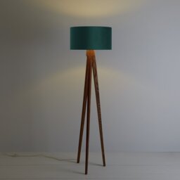 Habitat Tripod Floor Lamp Base - Walnut Stain - thumbnail 2