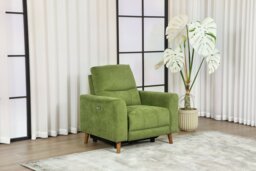 Argos Home Ezra Fabric Recliner Chair - Green - thumbnail 2