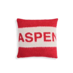 Habitat Faux Mohair Cushion - Red - 43x43cm - thumbnail 2