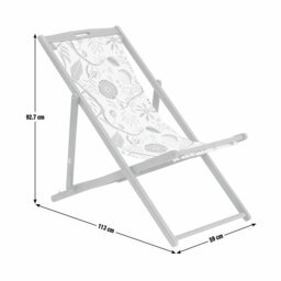 Habitat x Scion Folding Garden Deck Chair - Jackfruit Print - thumbnail 2