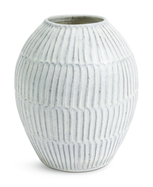 Habitat Ceramic Glazed Vase - White