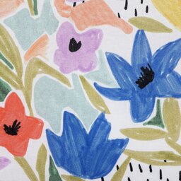 Habitat Cotton Sketchy Floral Bedding Set - King size - thumbnail 2