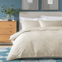 Habitat Stockholm Stripe Neutral Bedding Set - Single - thumbnail 1