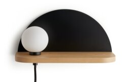 Habitat Serpens Shelf Wall Lamp - Opal & Ash - thumbnail 2