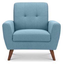 Julian Bowen Monza Fabric Armchair - Blue - thumbnail 2