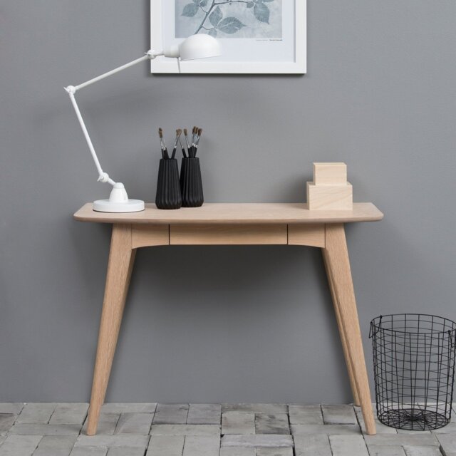 Furniture To Go Woodstock 1 Drawer Office Desk - Light Wood - image 1