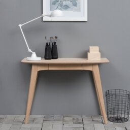 Furniture To Go Woodstock 1 Drawer Office Desk - Light Wood - thumbnail 1
