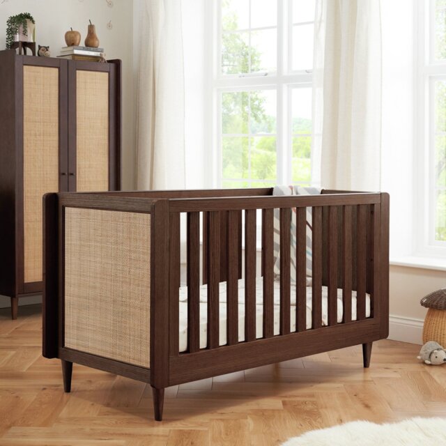 Tutti Bambini Japandi Cot Bed - Walnut - image 1