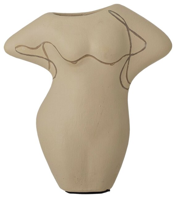 Bloomingville Terracotta Body Shaped Vase - Natural - image 1