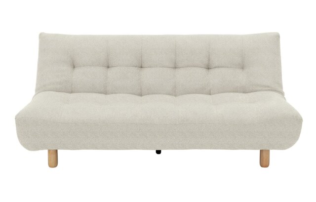 Habitat Kota 3 Seater Boucle Clic Clac Sofa Bed - Cream - image 1