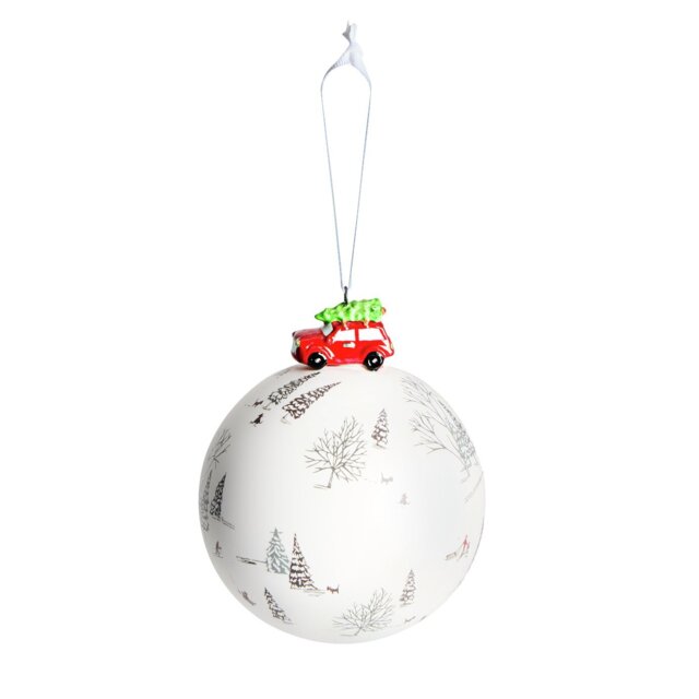 Argos Home Single Driving Home For Christmas Bauble - image 1