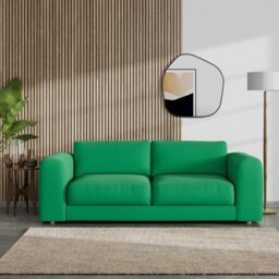 Habitat Ayr Large Fabric 3 Seater Sofa - Emerald Green - thumbnail 2