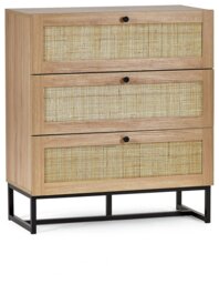 Julian Bowen Padstow 3 Drawer Chest - Oak - thumbnail 2
