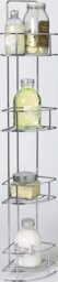 Argos Home 4 Tier Bathroom Corner Shelf Unit - Chrome - thumbnail 2
