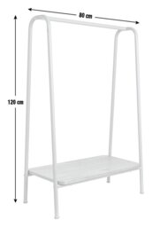 Habitat Kids Monty Clothes Rails - Light Grey - thumbnail 2