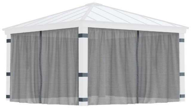 Palram Canopia Dallas 4 Piece Gazebo Netting Set 14 x 14ft - image 1