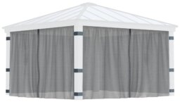 Palram Canopia Dallas 4 Piece Gazebo Netting Set 14 x 14ft