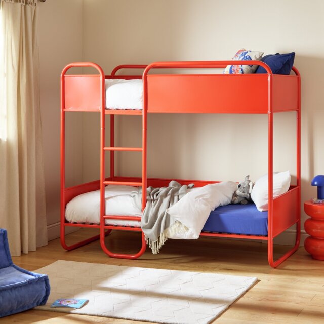 Habitat Rory Single Metal Bunk Bed - Red - image 1