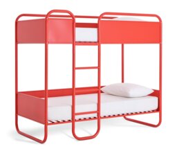 Habitat Rory Single Metal Bunk Bed - Red - thumbnail 2