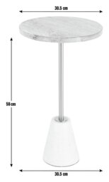 Habitat Kayleigh Marble Side Table - thumbnail 2